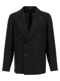 Tagliatore Black Virgin Wool Blazer