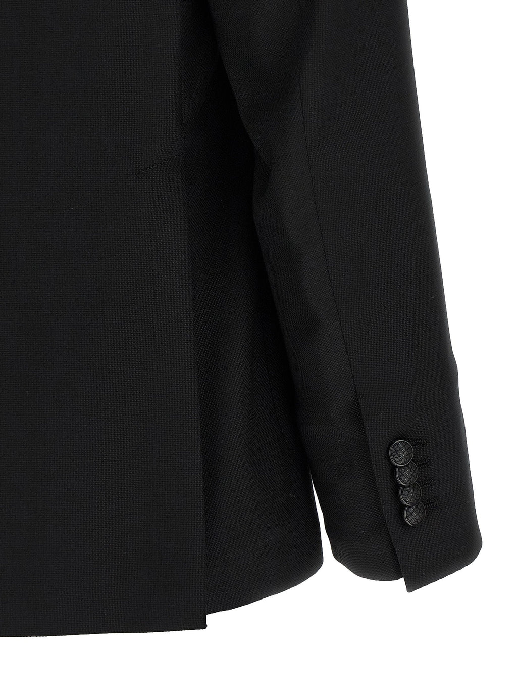 Tagliatore Black Virgin Wool Blazer