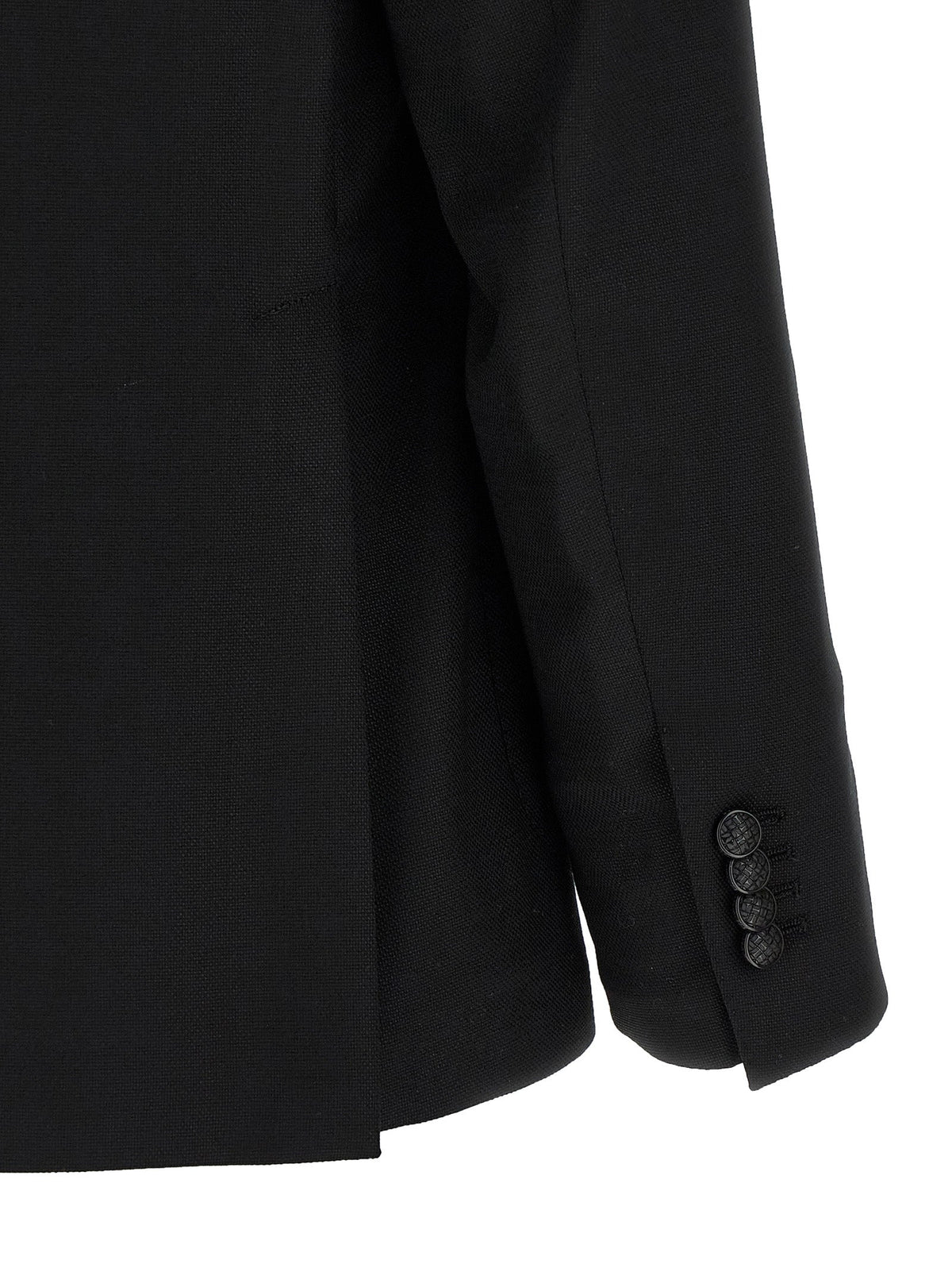 Tagliatore Black Virgin Wool Blazer