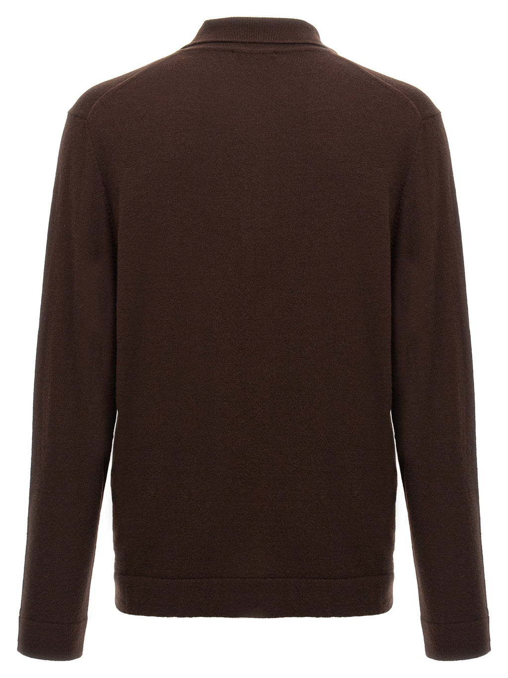 ZANONE Brown Virgin Wool Polo Shirt