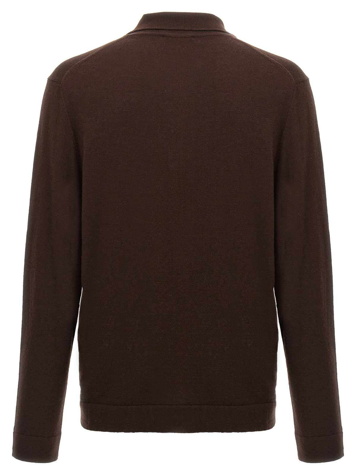 ZANONE Brown Virgin Wool Polo Shirt