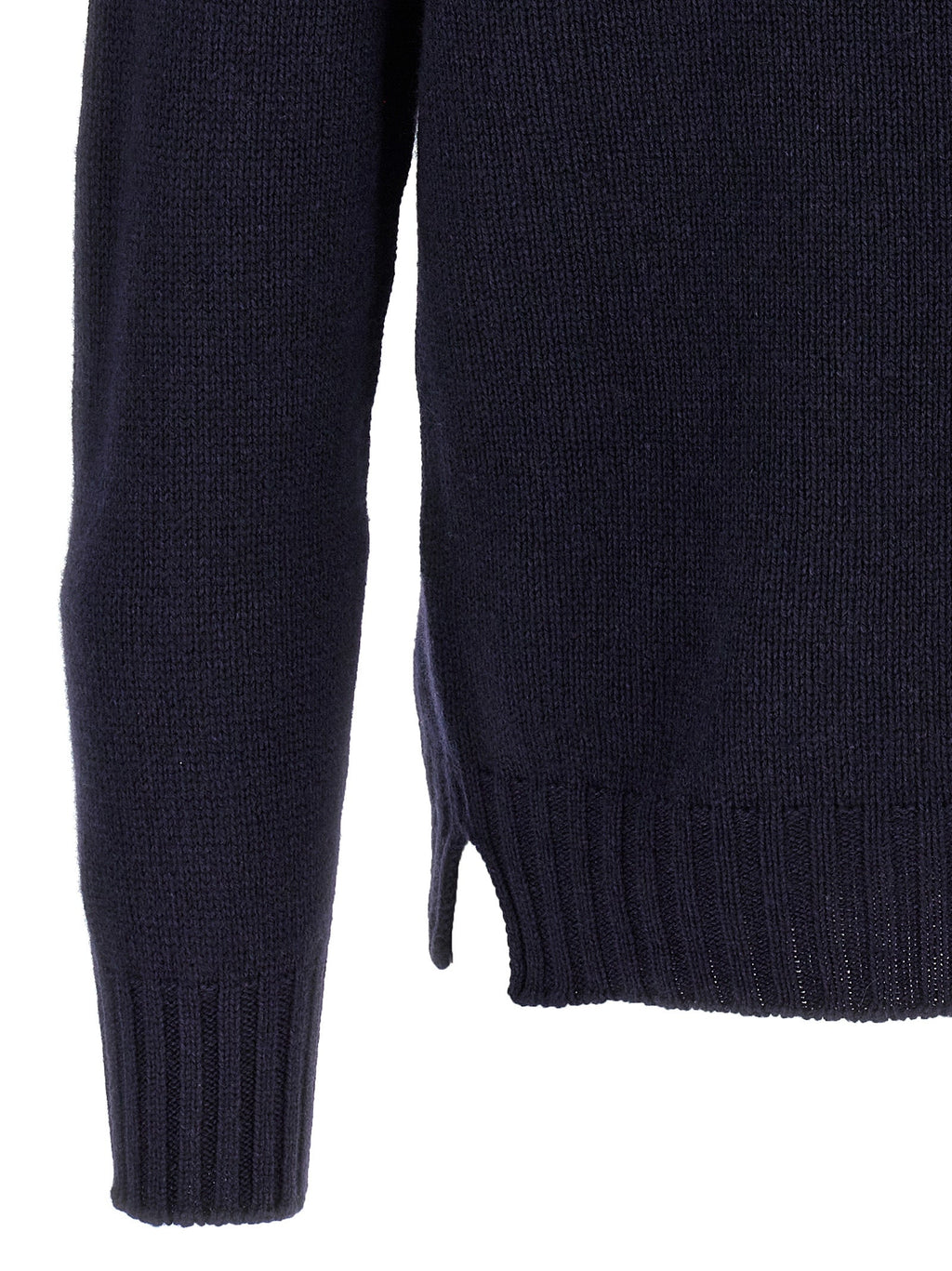 MA'RY'YA Blue Wool Cardigan