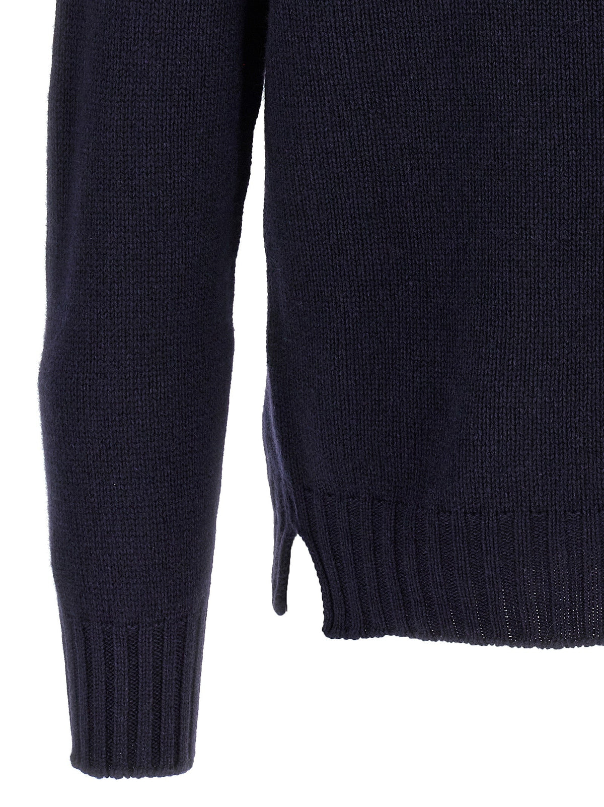 MA'RY'YA Blue Wool Cardigan