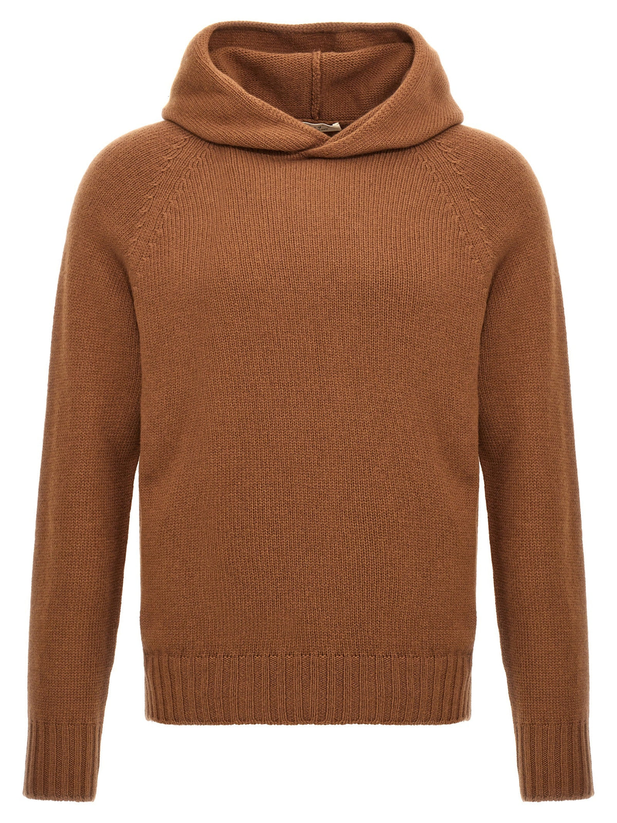 MA'RY'YA Brown Wool Cardigan