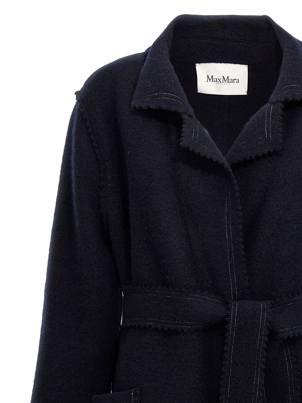 Max Mara Blue Wool Coat