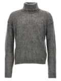 Saint Laurent Gray Wool Cardigan