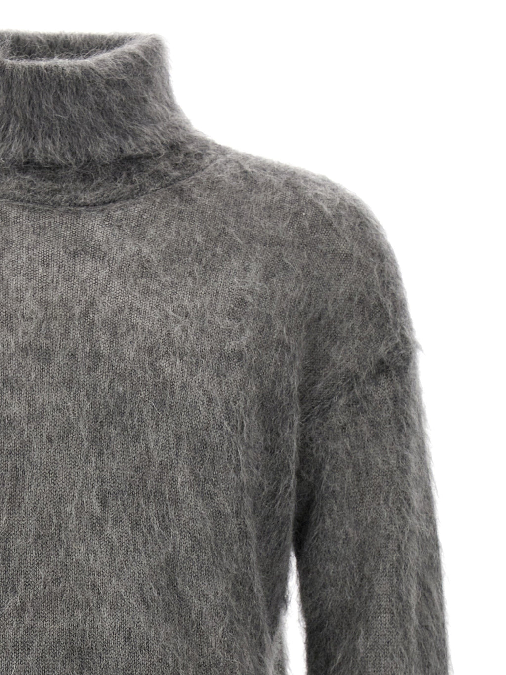Saint Laurent Gray Wool Cardigan