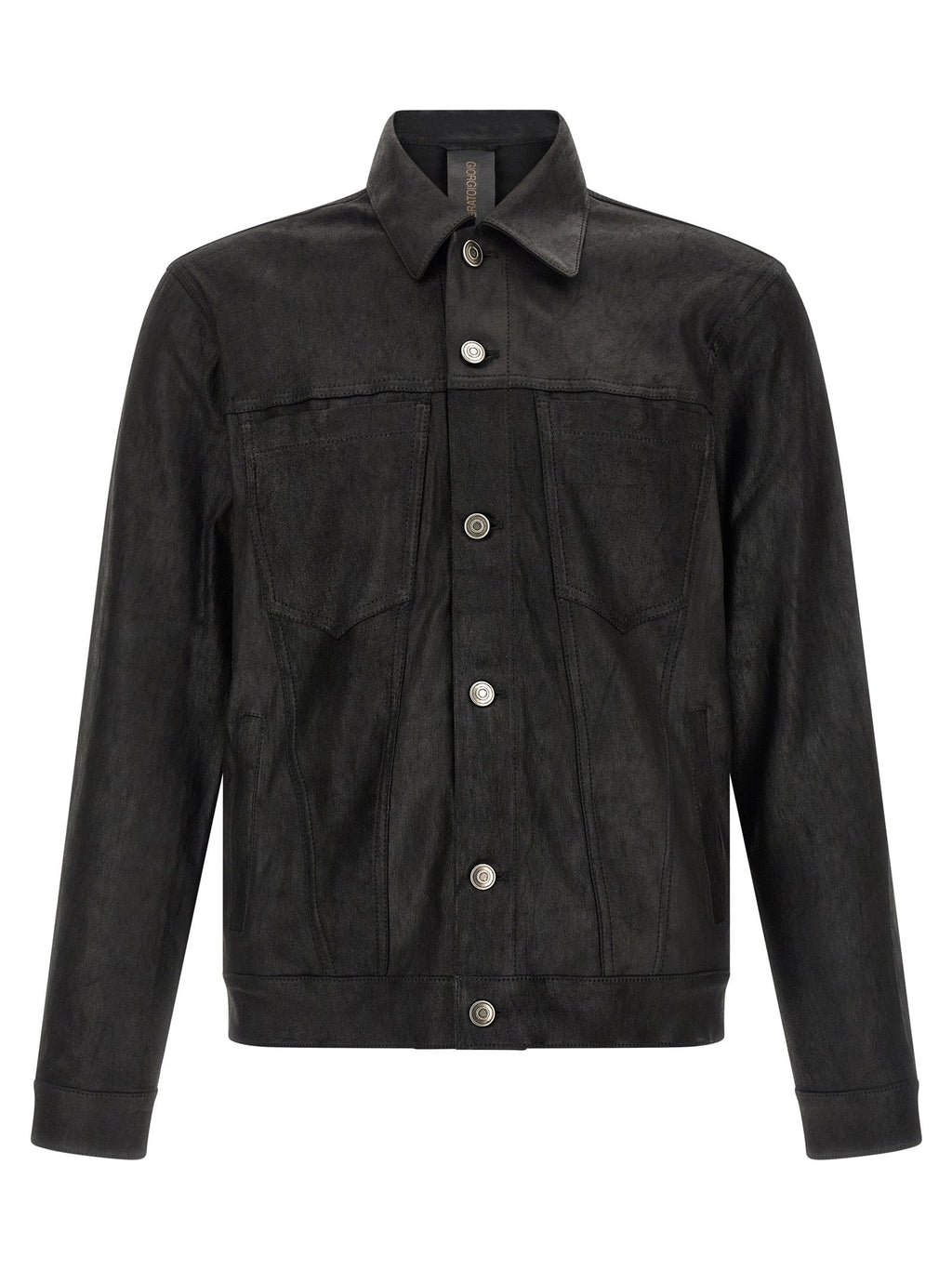 GIORGIO BRATO Black Lamb Leather Leather Jacket