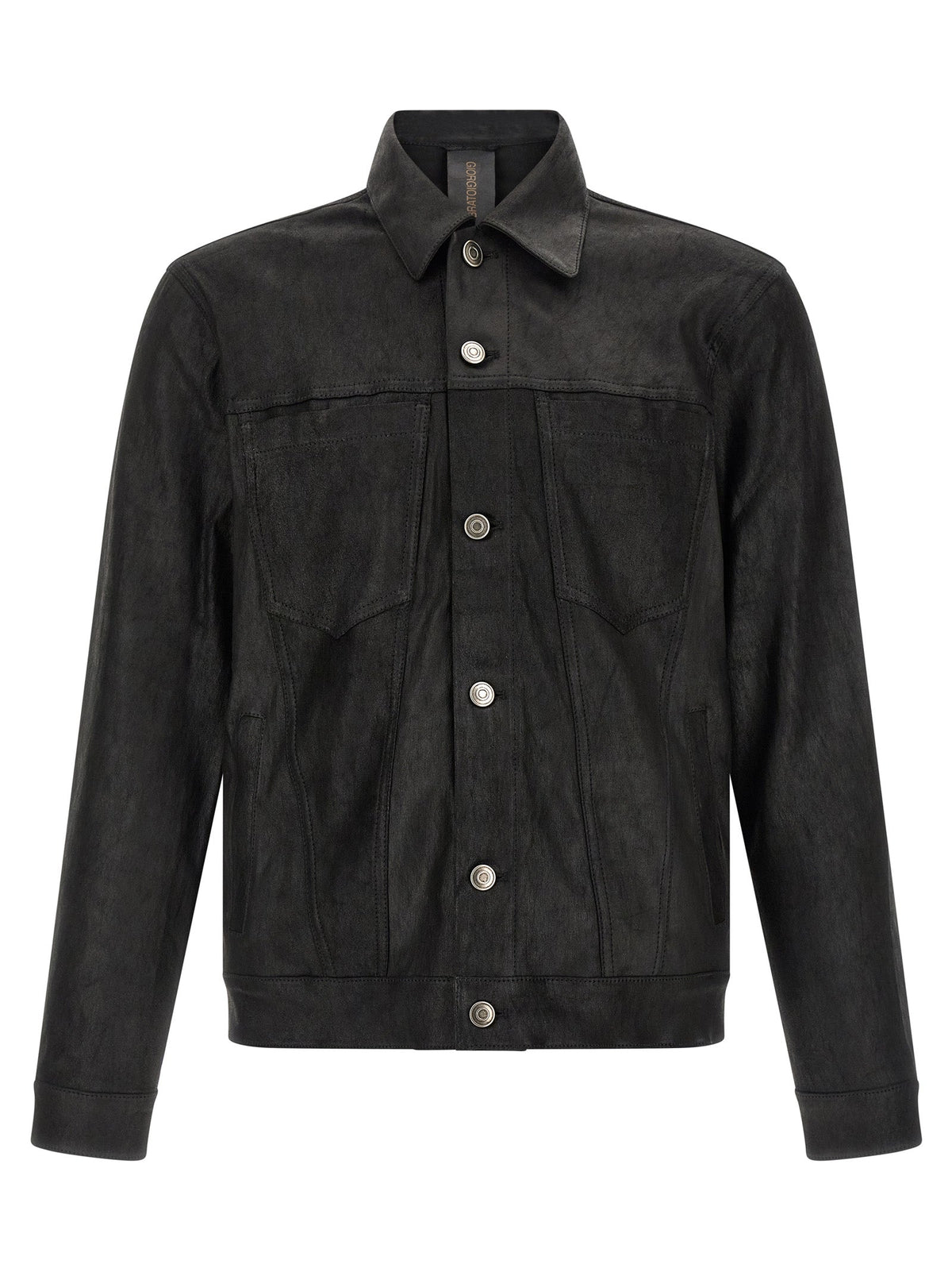 GIORGIO BRATO Black Lamb Leather Leather Jacket