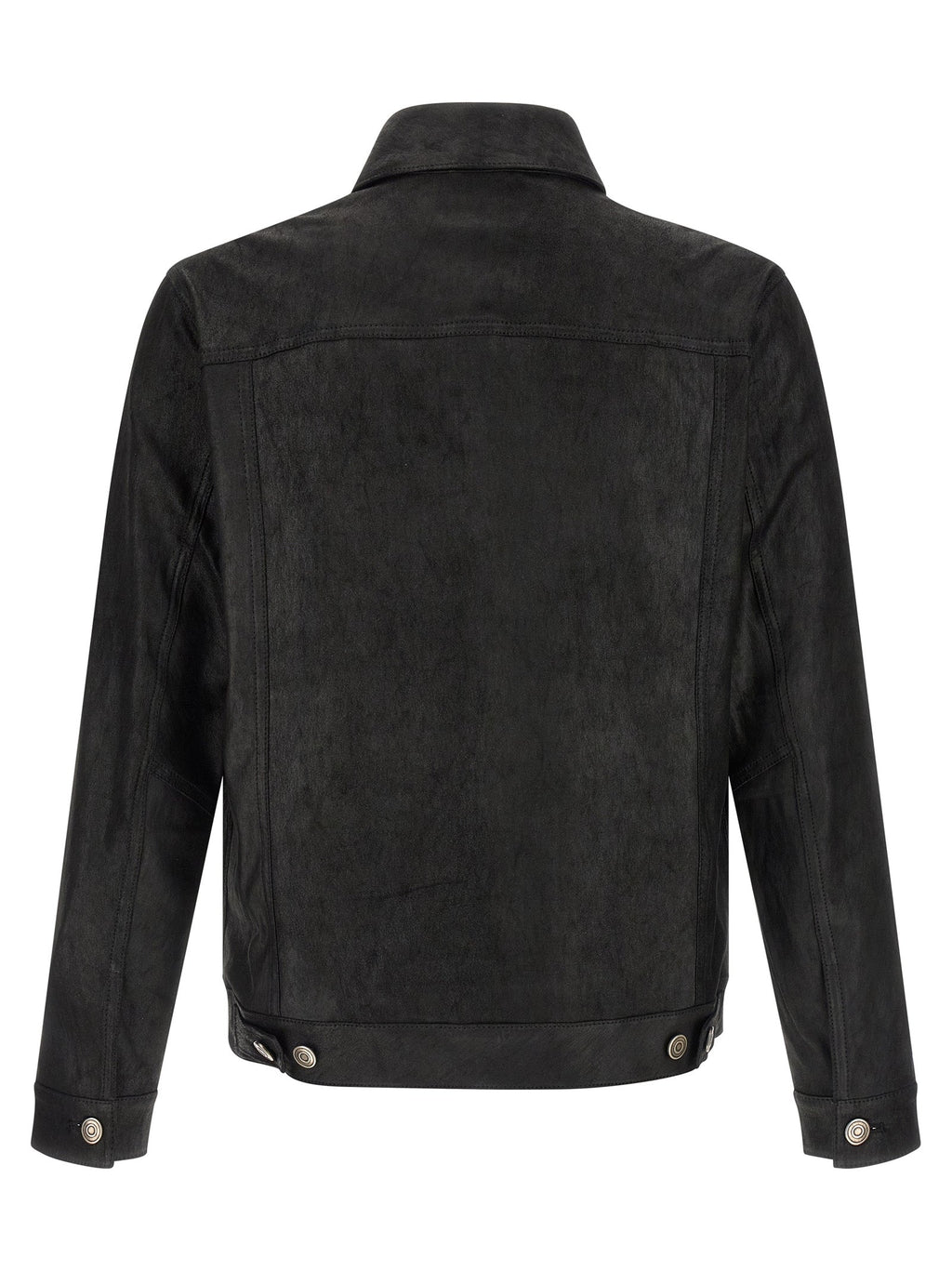 GIORGIO BRATO Black Lamb Leather Leather Jacket