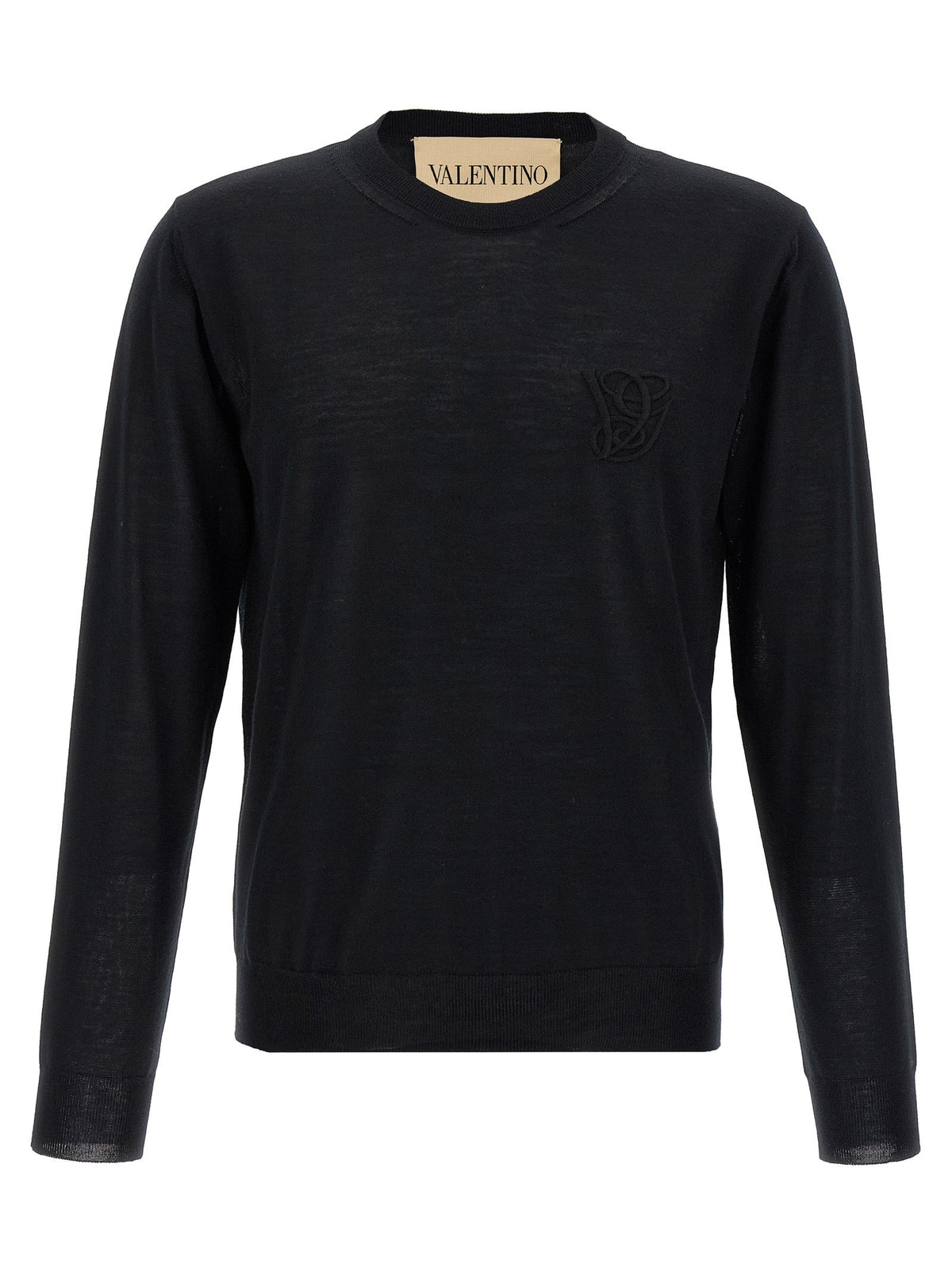Valentino Garavani Black Virgin Wool Cardigan