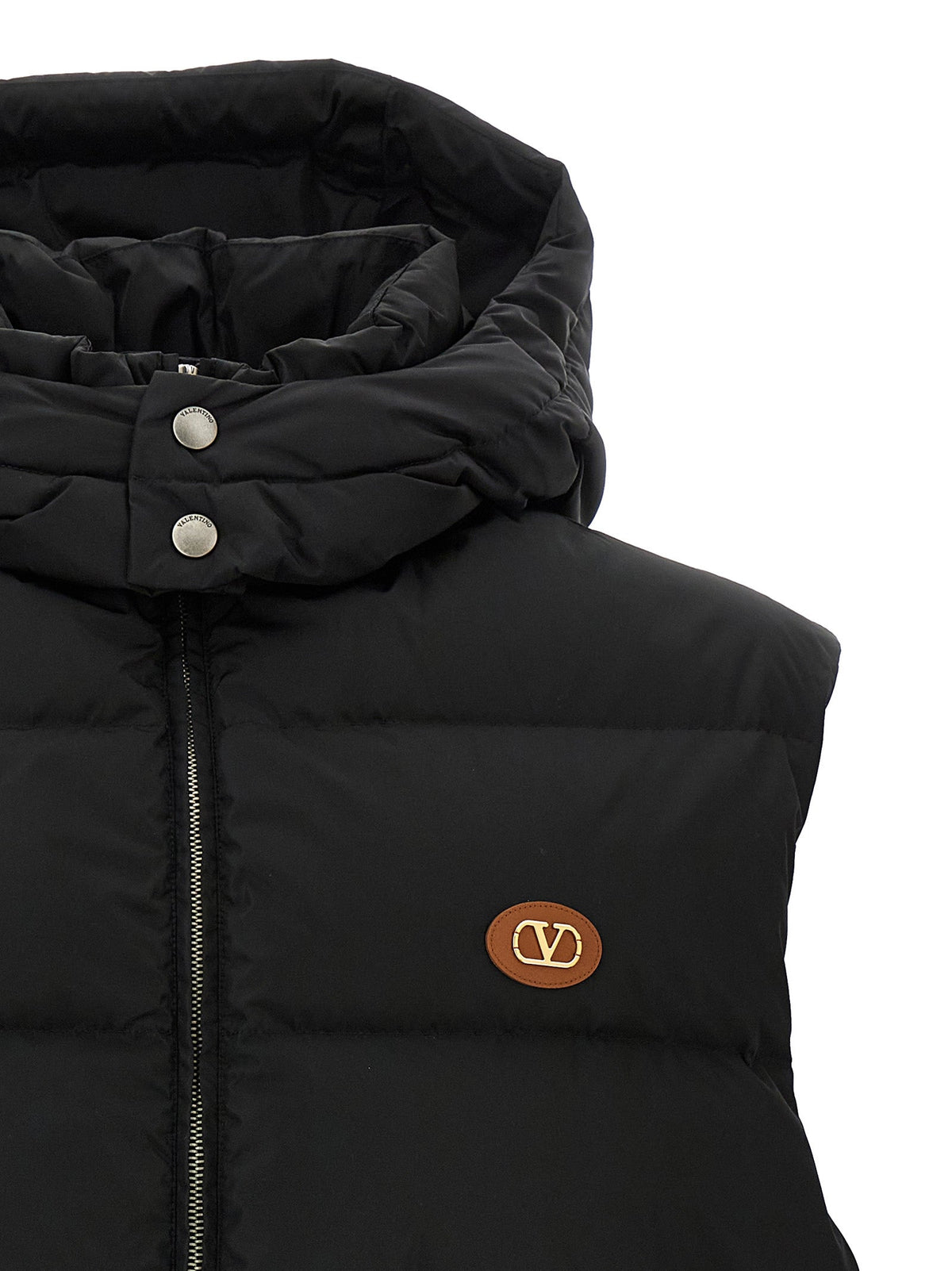 Valentino Garavani Black Polyamide Sleeveless Jacket
