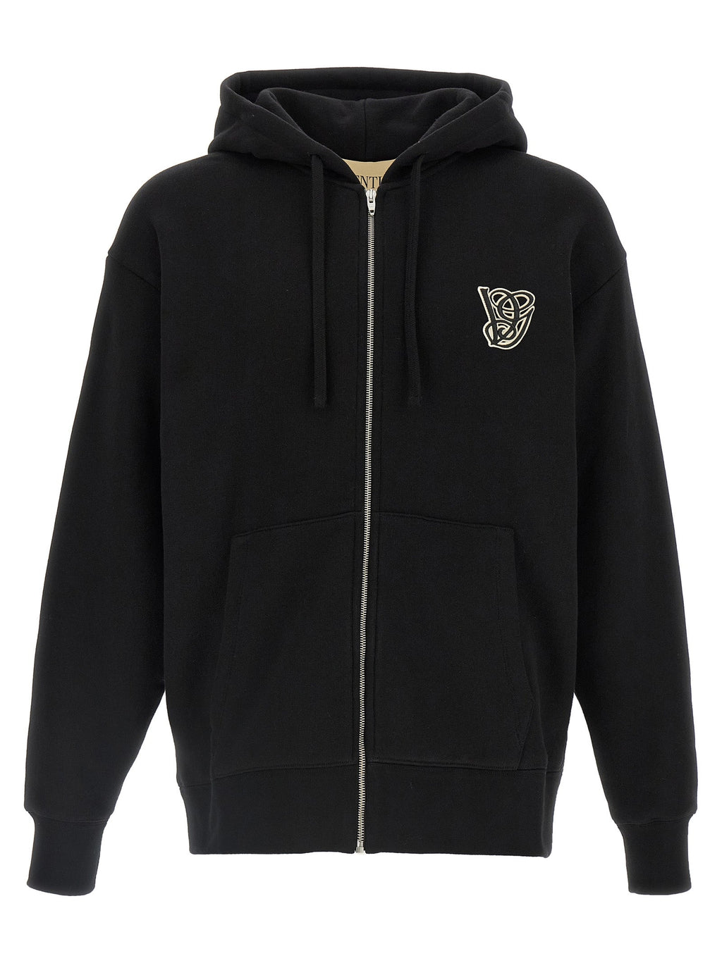 Valentino Garavani Black Cotton Sweatshirt