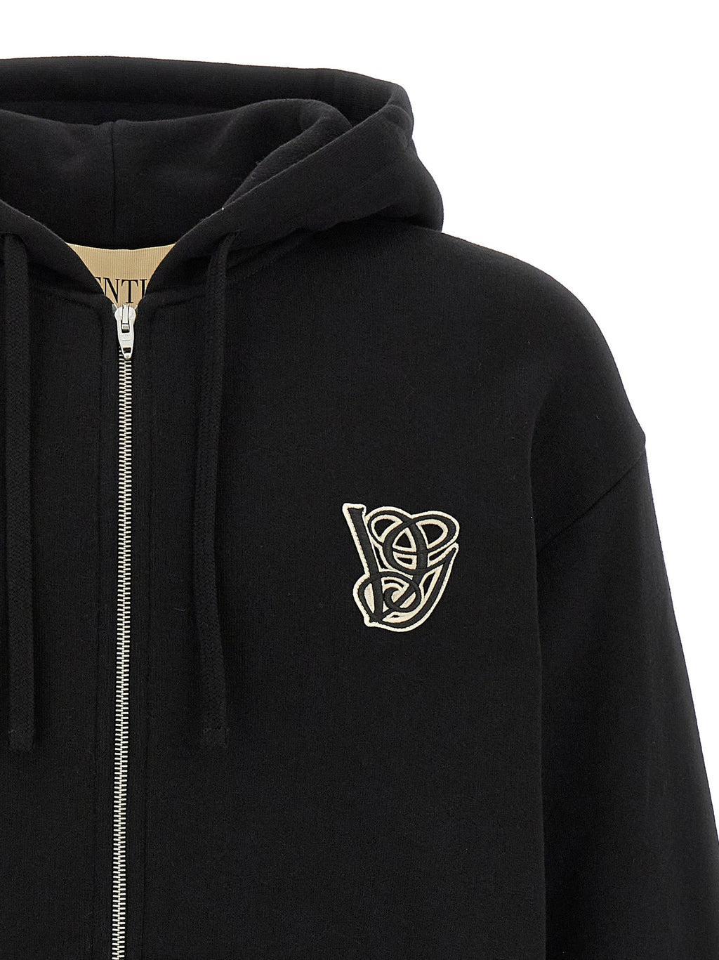 Valentino Garavani Black Cotton Sweatshirt