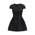 Self-Portrait Black Polyester Casual Dress