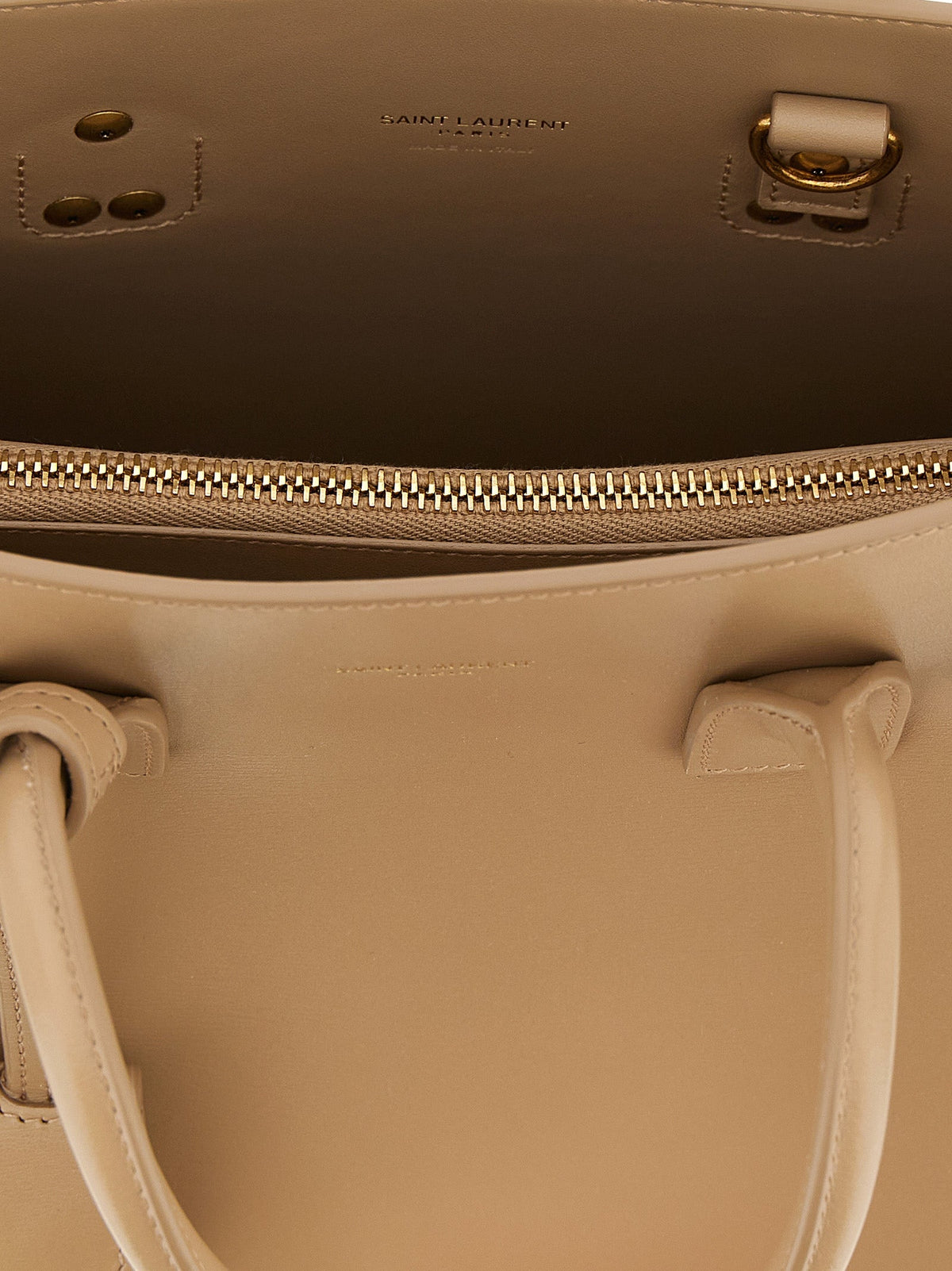 Saint Laurent Beige Calfskin Handbag