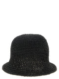 Maison Michel Black Papier Bucket Hat