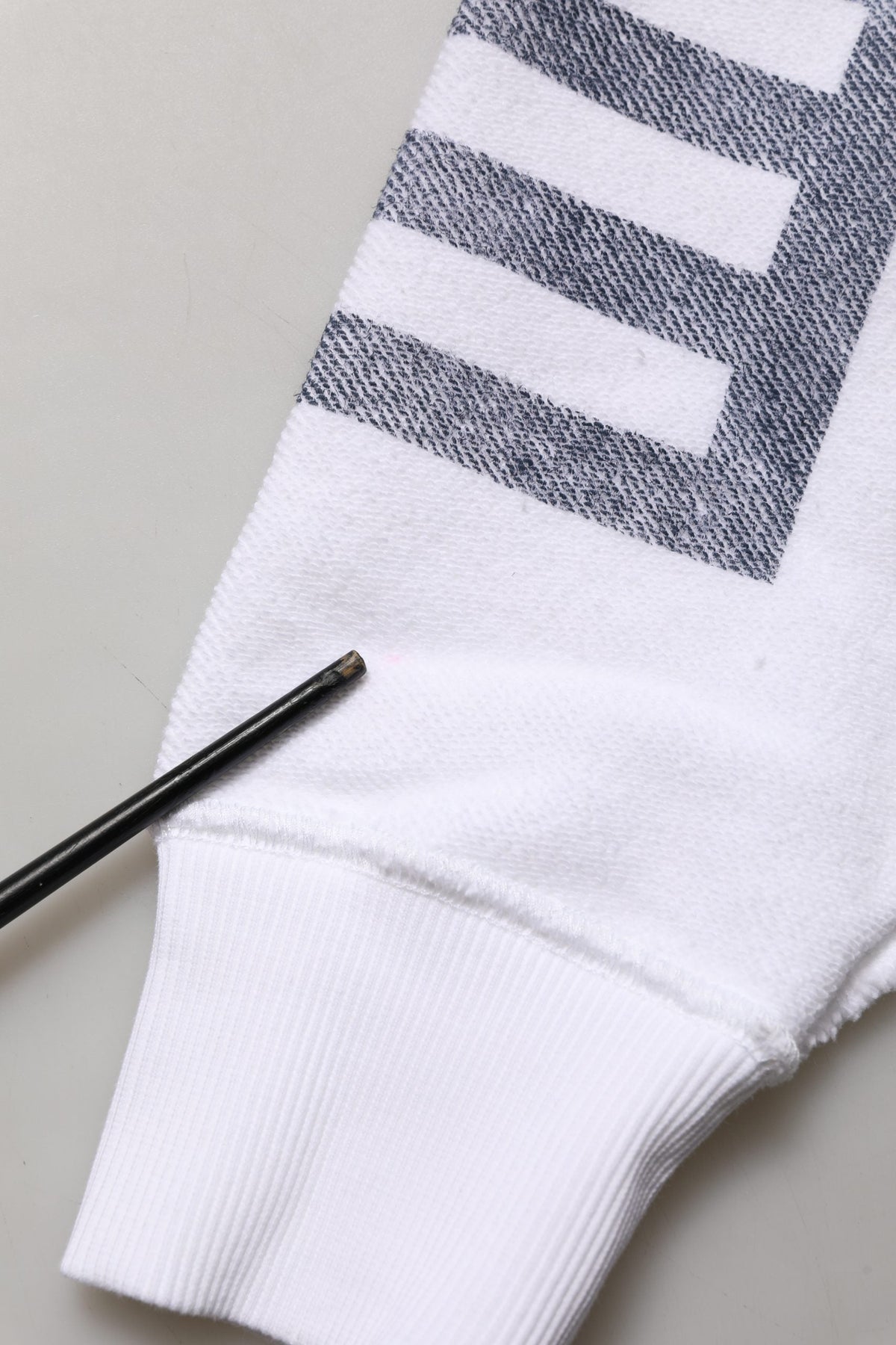 Dolce & Gabbana White Blue Stripe Hooded Sweatshirt Sweater