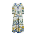 FARM RIO Multicolor Linen Casual Dress