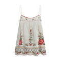 FARM RIO Multicolor Linen Sleeveles T-Shirt
