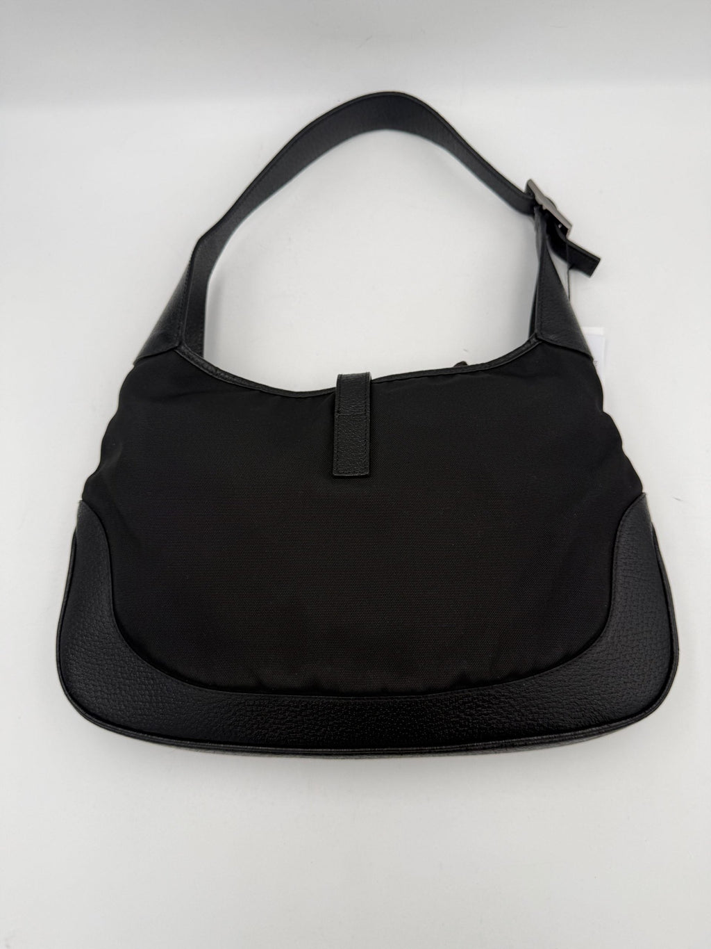 GUCCI JACKIE Leather and Canvas Handbag