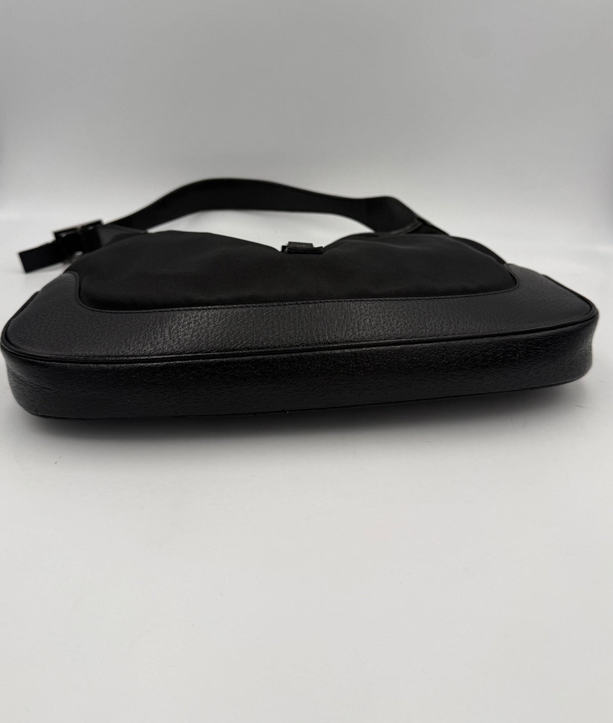 GUCCI JACKIE Leather and Canvas Handbag