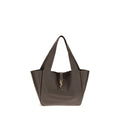 Saint Laurent Brown Calf Leather Bos Taurus Shoulder Bag