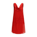 Ferragamo Red Silk Cocktail Dress