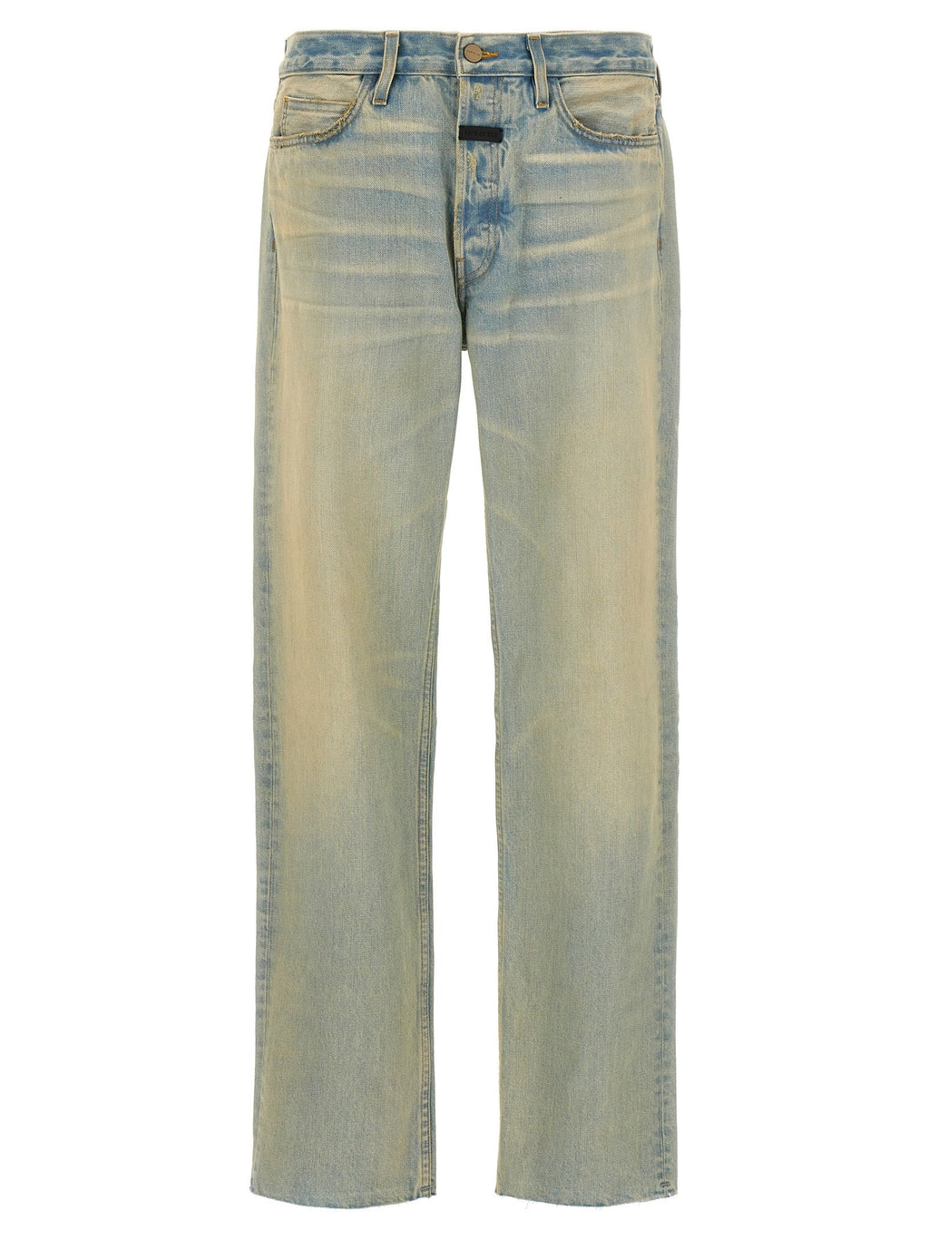 Fear Of God Blue Cotton Straight-Leg Jeans