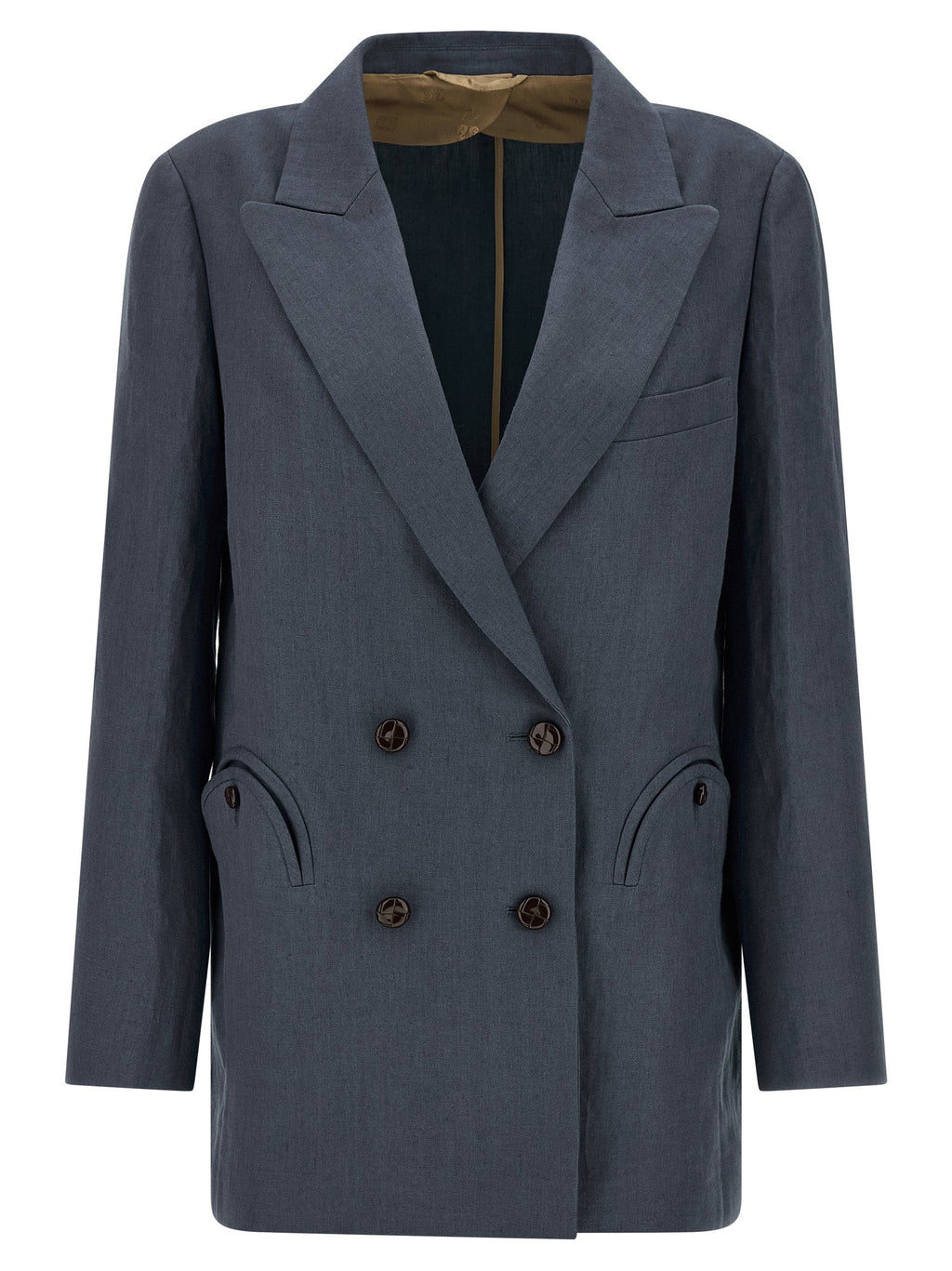 Blazé Milano Blue Linen Blazer