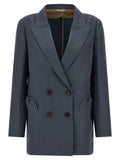 Blazé Milano Blue Linen Blazer
