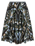 Emilio Pucci Multicolor Silk Midi Skirt