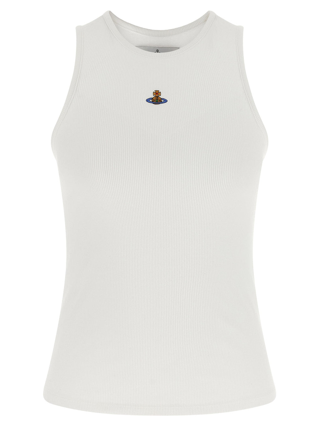Vivienne Westwood White Cotton Sleeveles T-Shirt