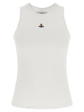 Vivienne Westwood White Cotton Sleeveles T-Shirt