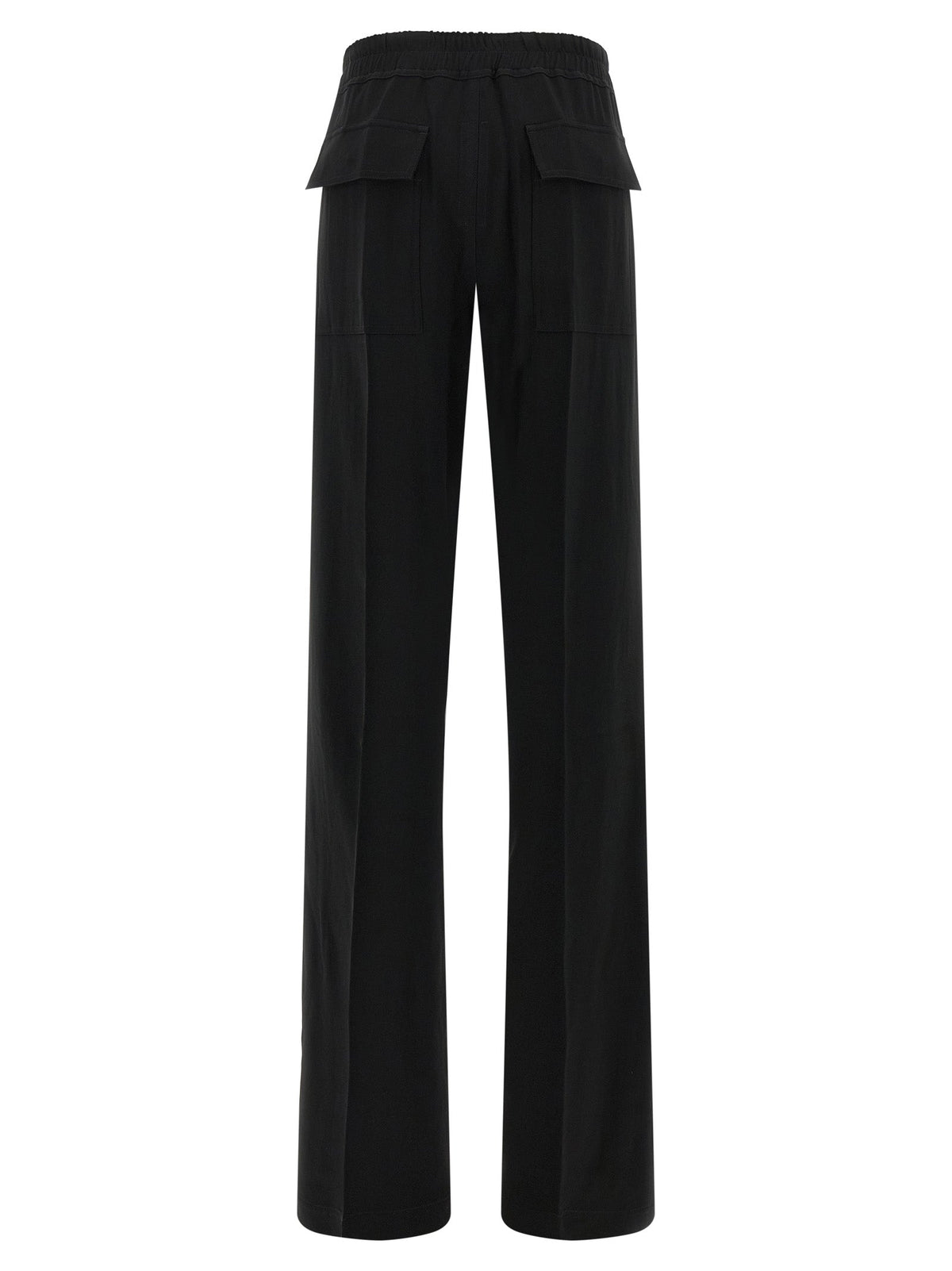 Rick Owens Black Viscose Casual Pants