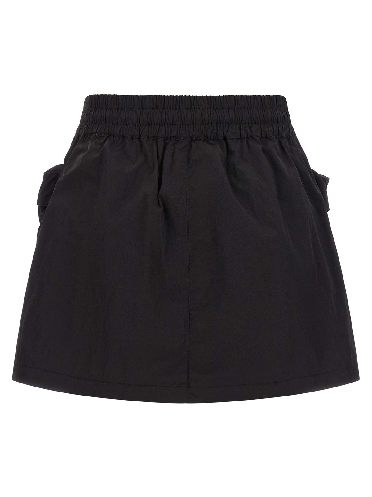 Diesel Black Polyamide Long Skirt