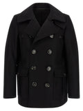 Dsquared² Black Wool Coat