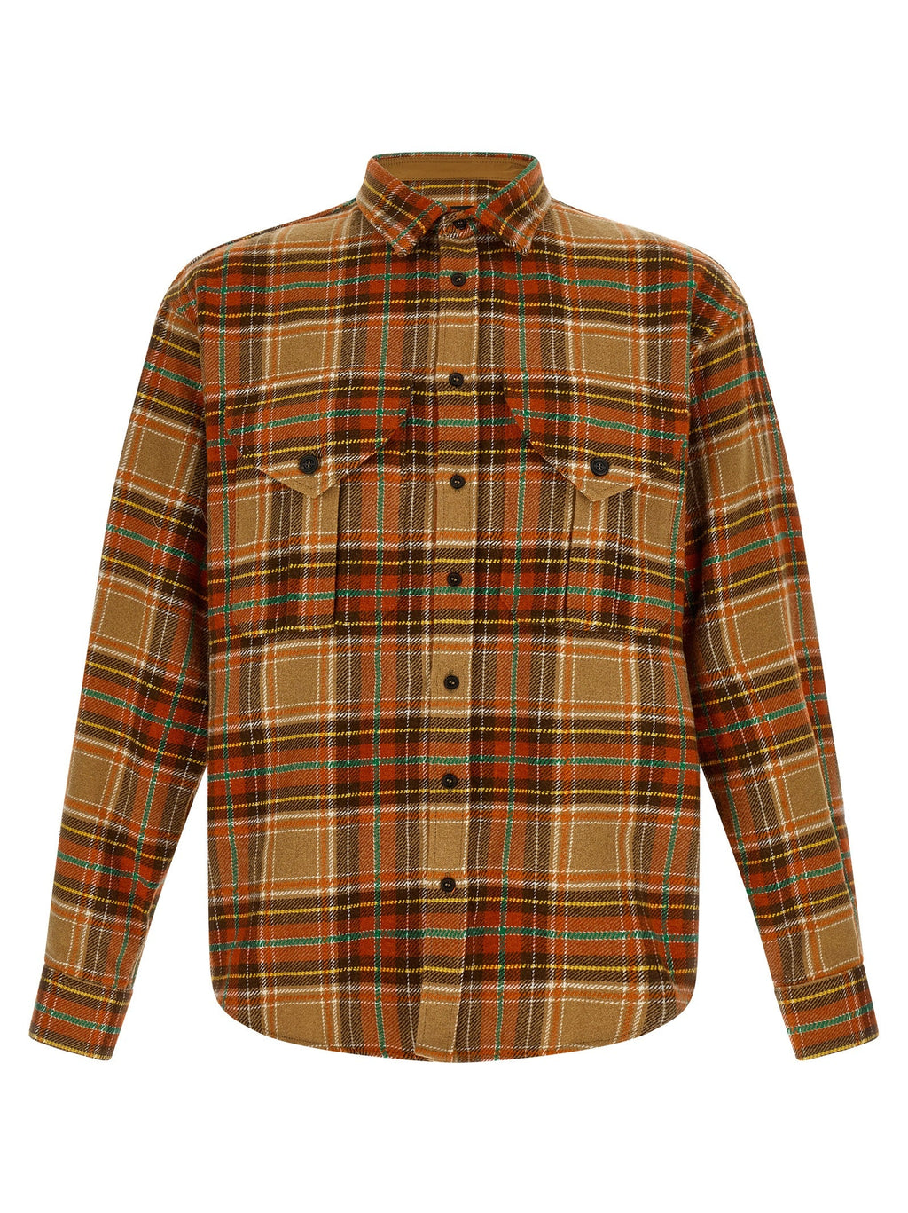 Dsquared² Orange Marabou Blouse
