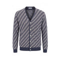 Blue Linen Men Cardigan