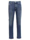 Brunello Cucinelli Blue Cotton Slim Fit Jeans