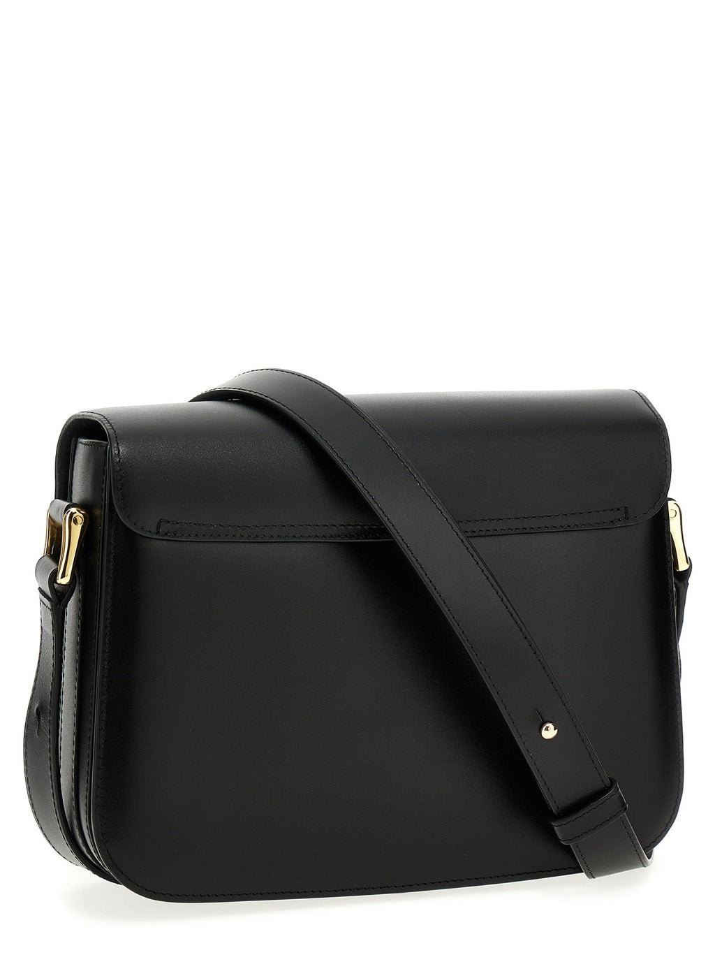 A.P.C. Black Cowhide Crossbody Bag