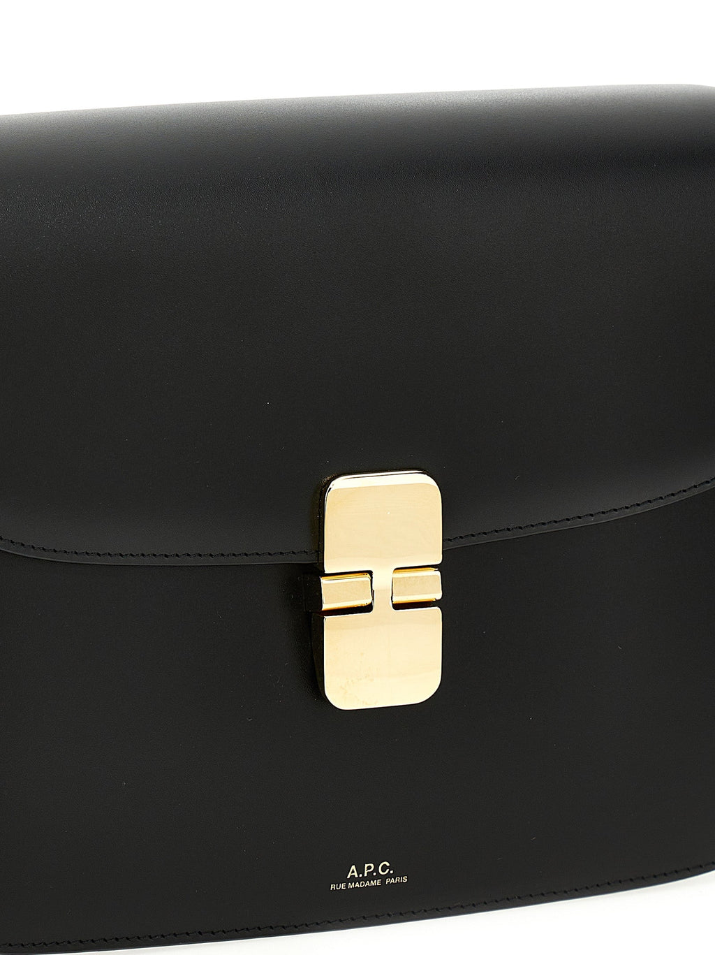 A.P.C. Black Cowhide Crossbody Bag