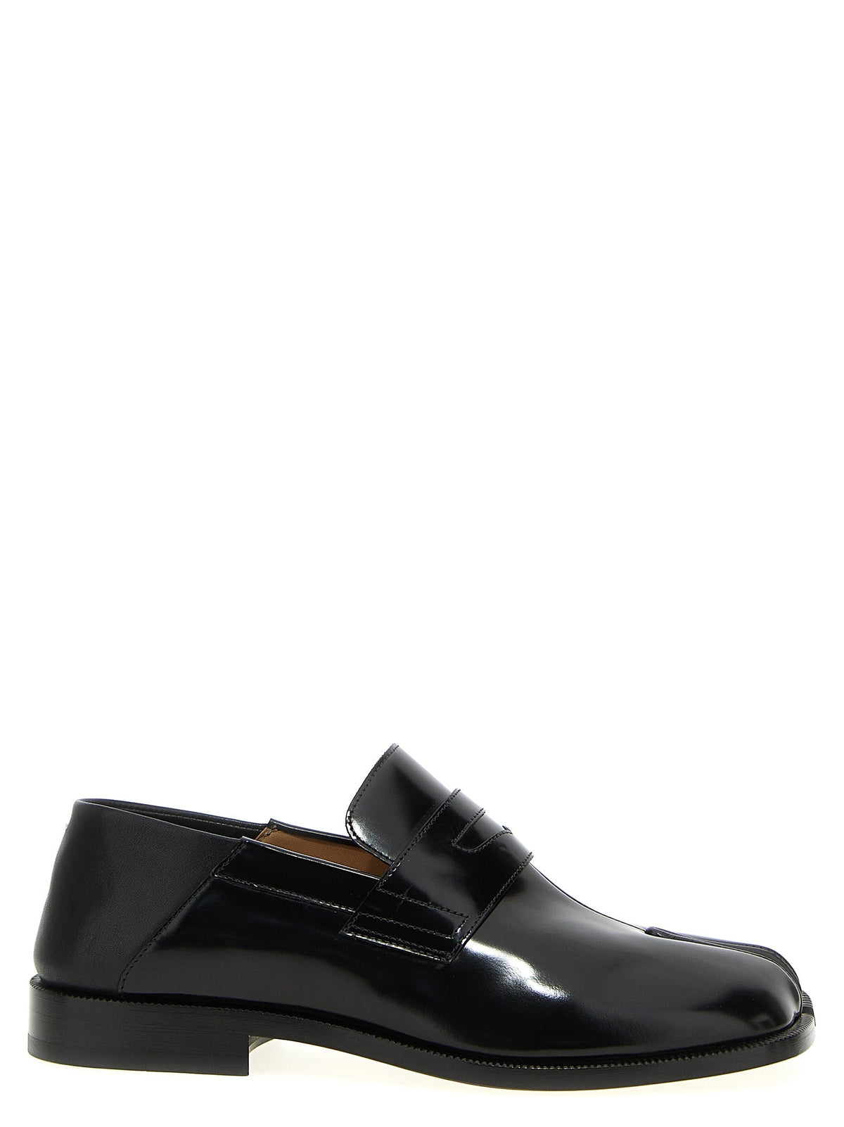 Maison Margiela Black Calfskin Slip-On Loafers
