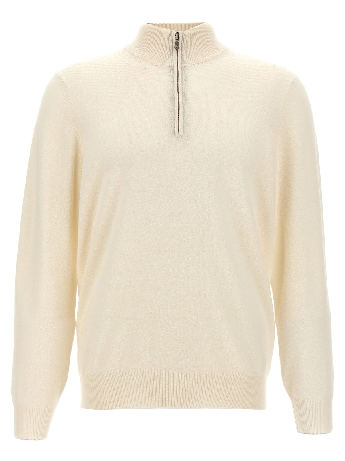 Brunello Cucinelli White Cashmere Cardigan