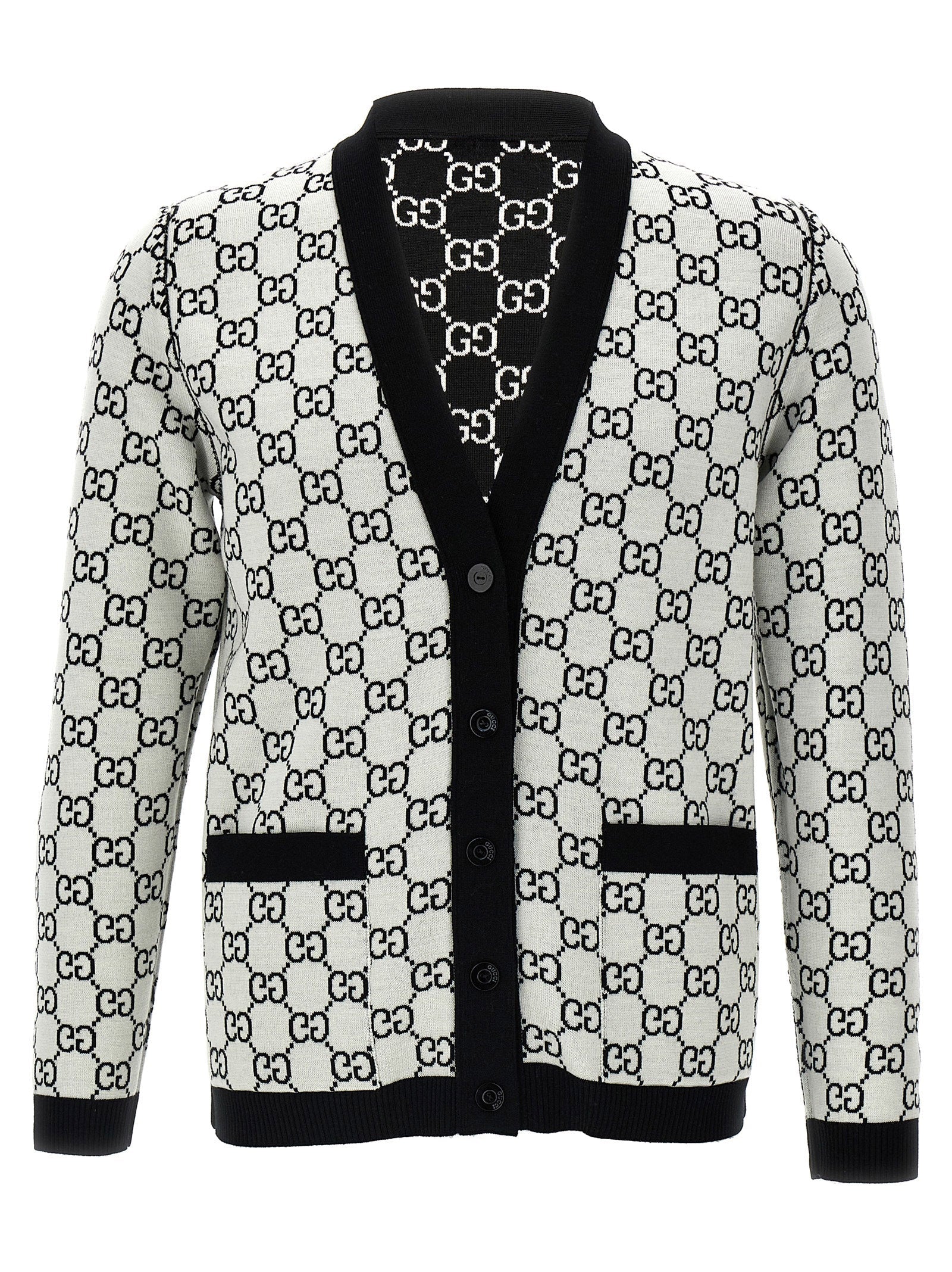Gucci Bicolor Wool Cardigan