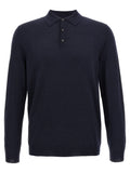 ZANONE Blue Virgin Wool Polo Shirt