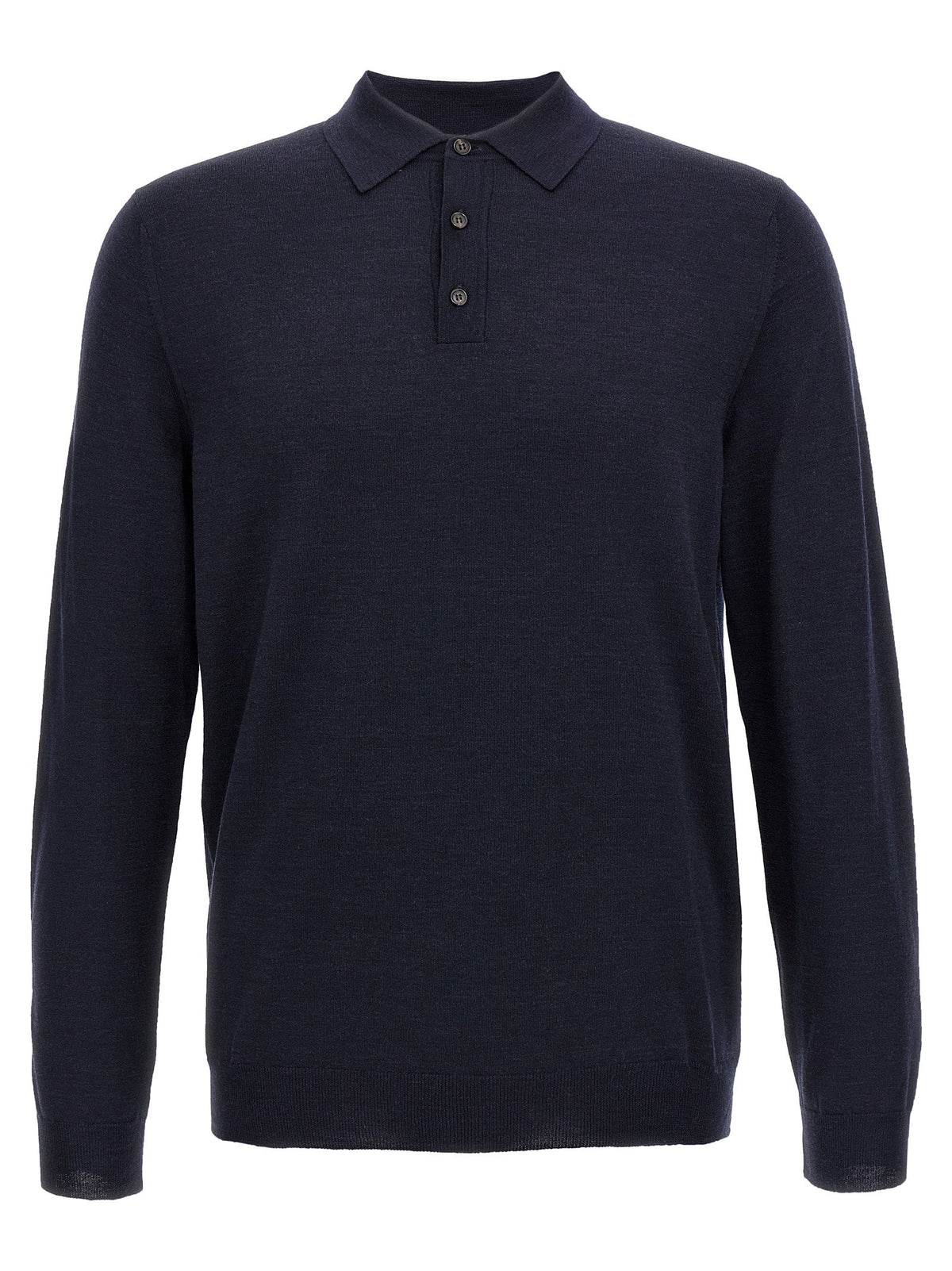 ZANONE Blue Virgin Wool Polo Shirt