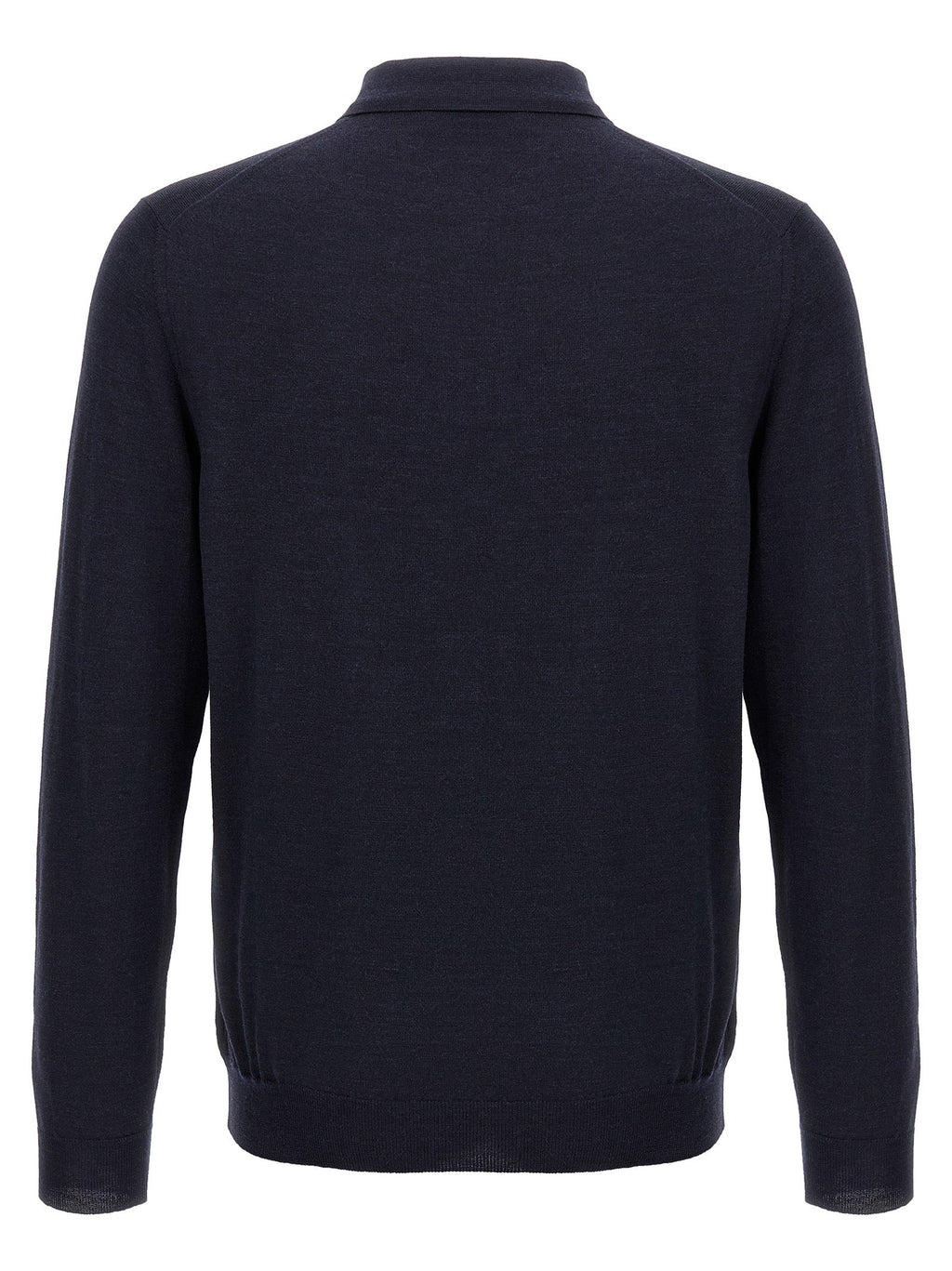 ZANONE Blue Virgin Wool Polo Shirt