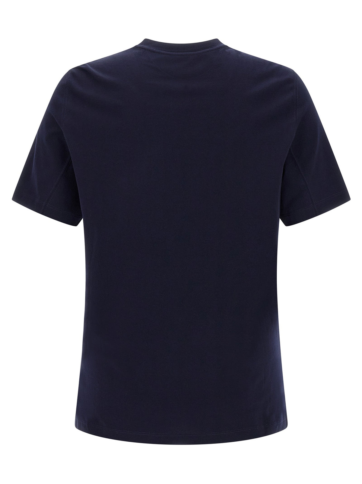 Brunello Cucinelli Blue Cotton T-Shirt