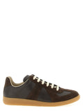 Maison Margiela Brown Calfskin Athletic Sneakers